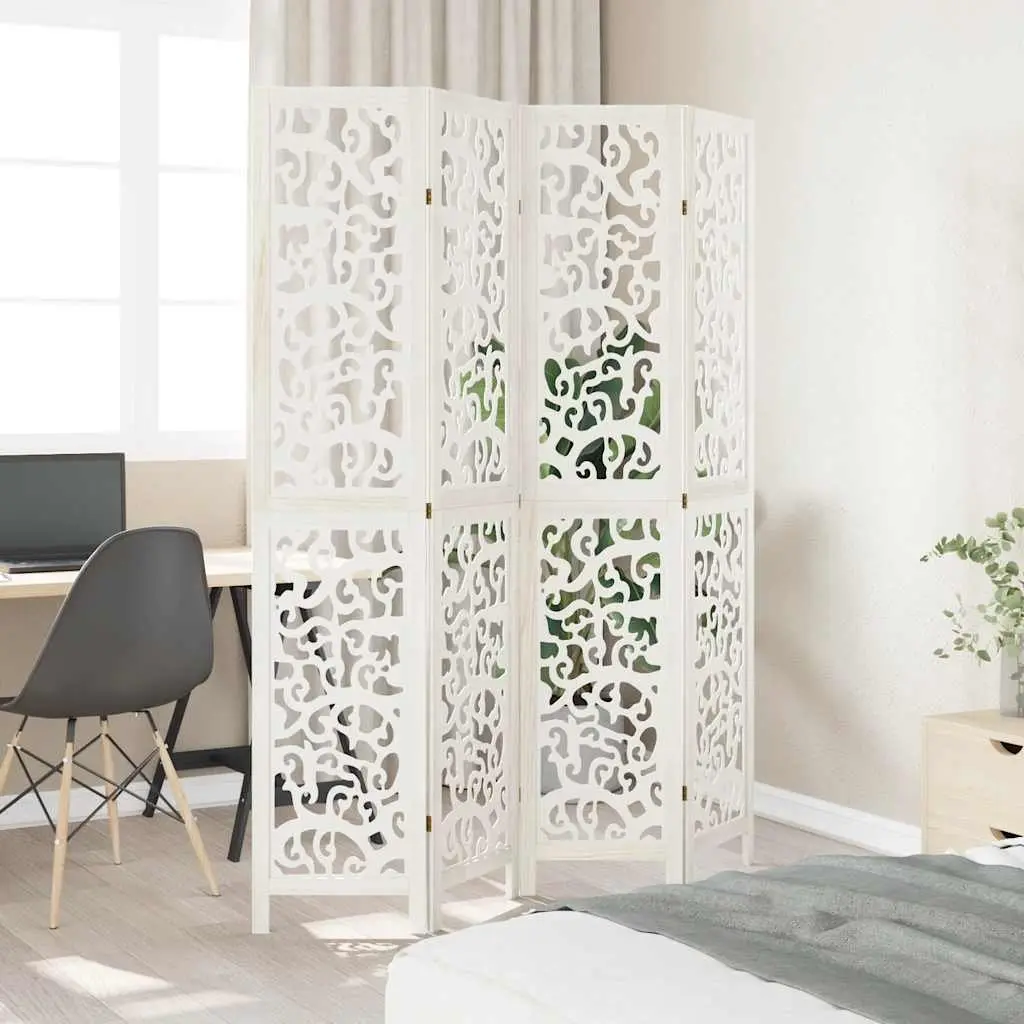 4-Panel Folding Privacy Screen for Indoor Use