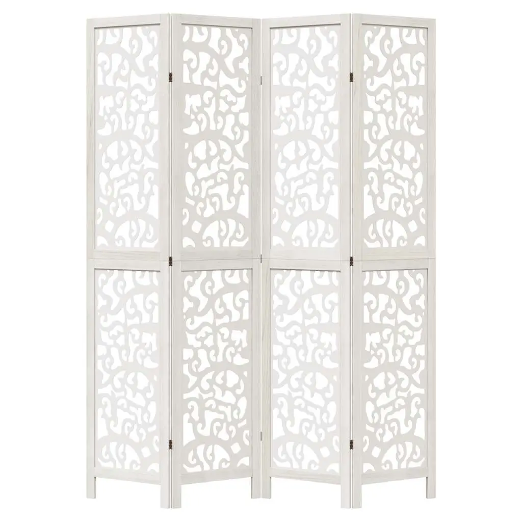 4-Panel Folding Privacy Screen for Indoor Use