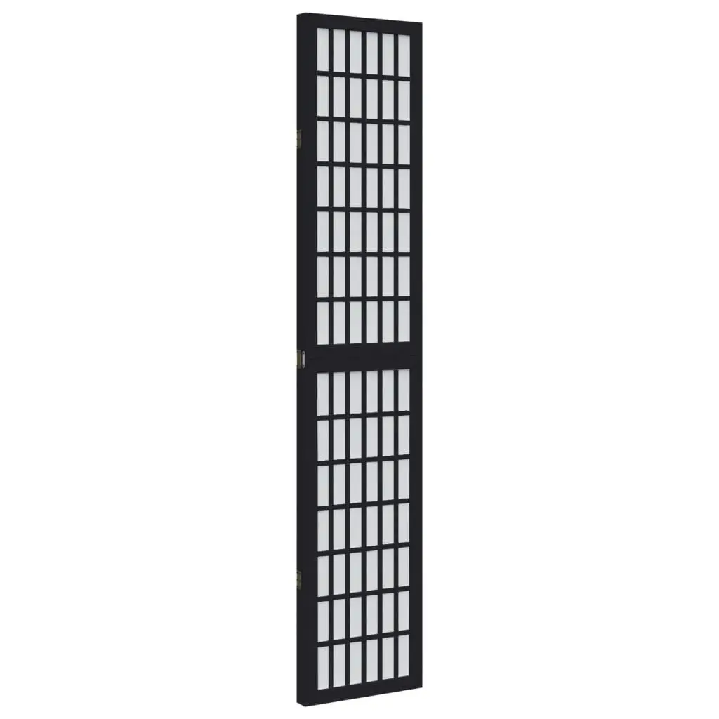 Black Folding Privacy Screen with 3 Panels for Indoor Use
