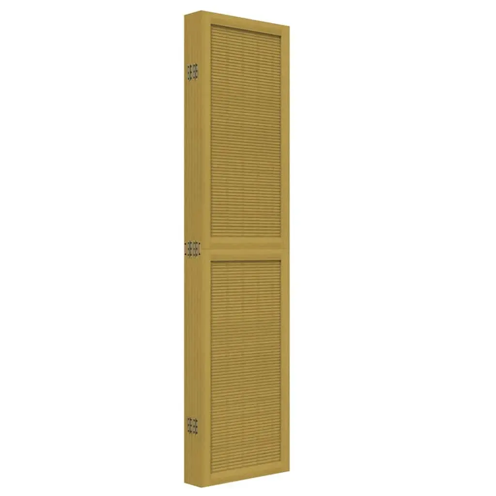 6-Panel Brown Folding Privacy Screen for Rooms