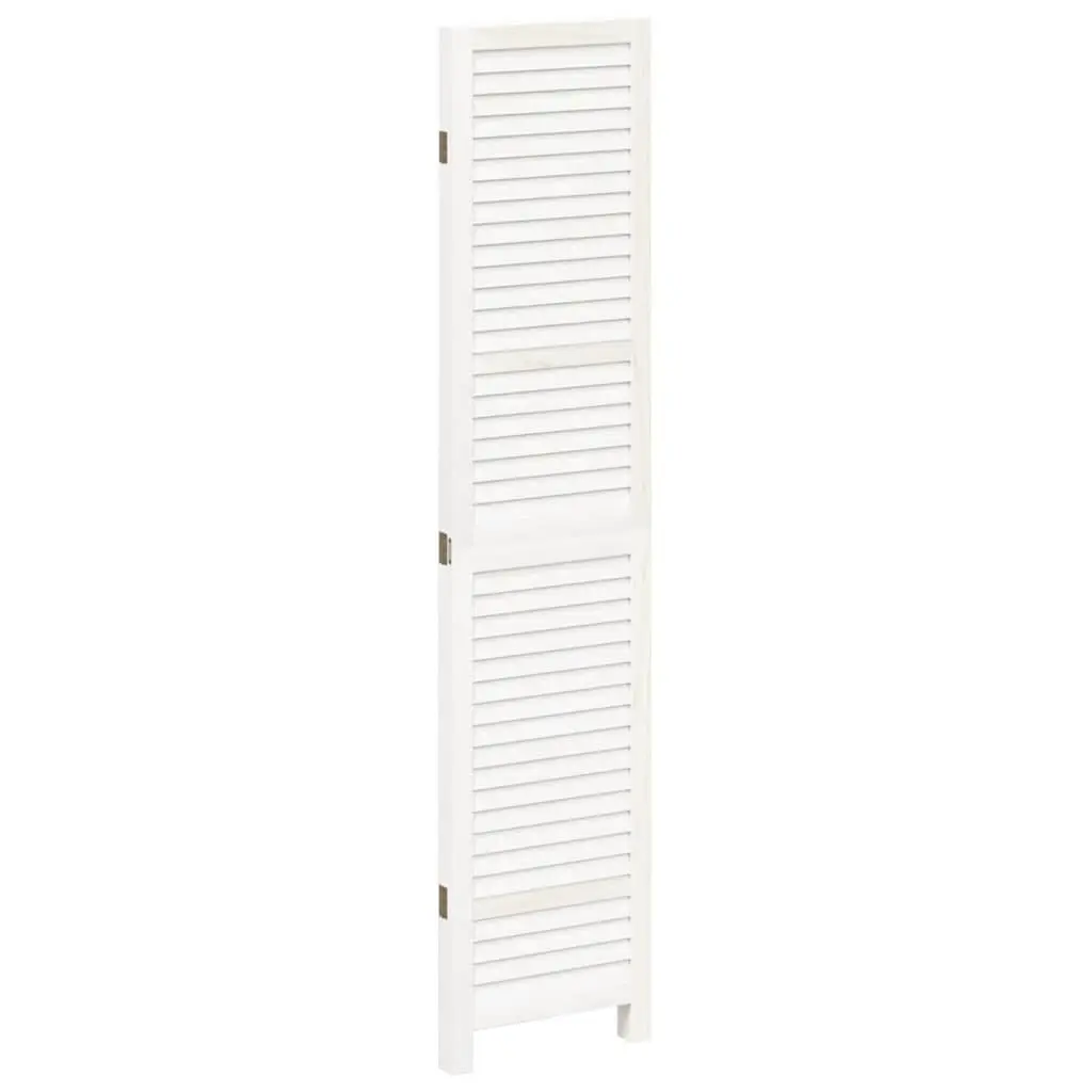 3-Panel White Folding Room Divider