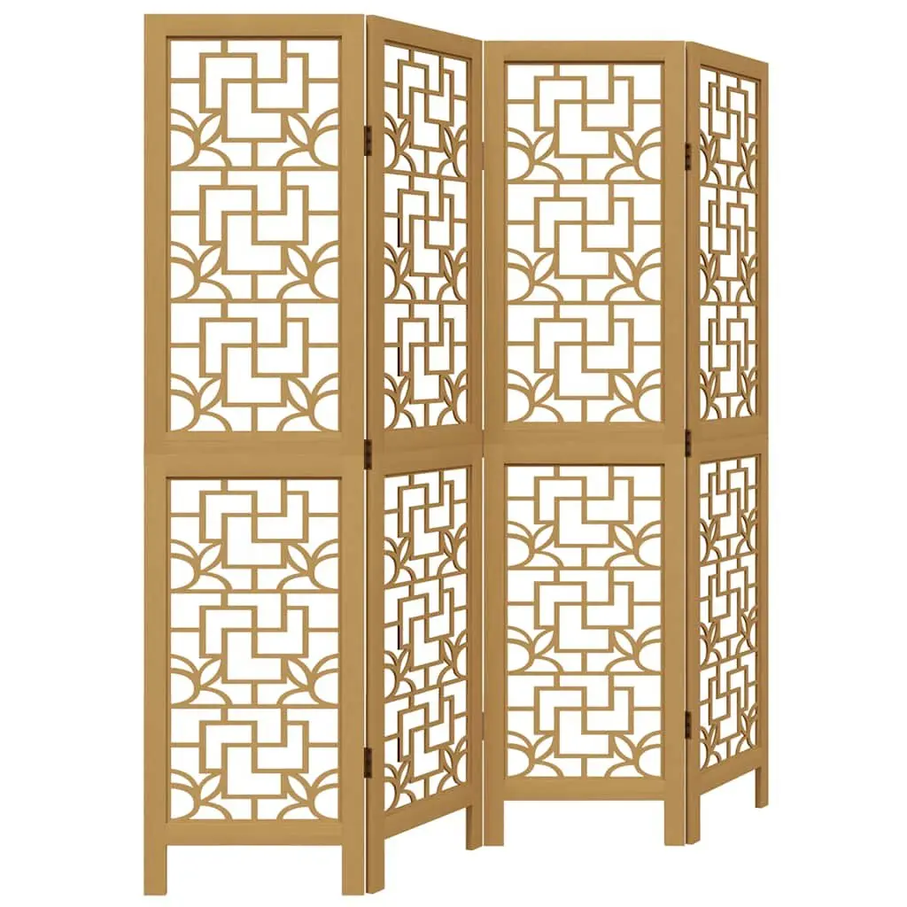 4-Panel Folding Room Divider for Indoor Use