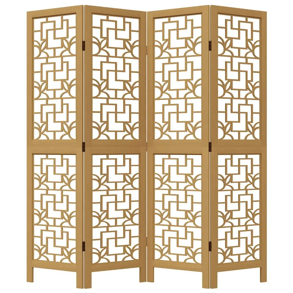 4-Panel Folding Room Divider for Indoor Use