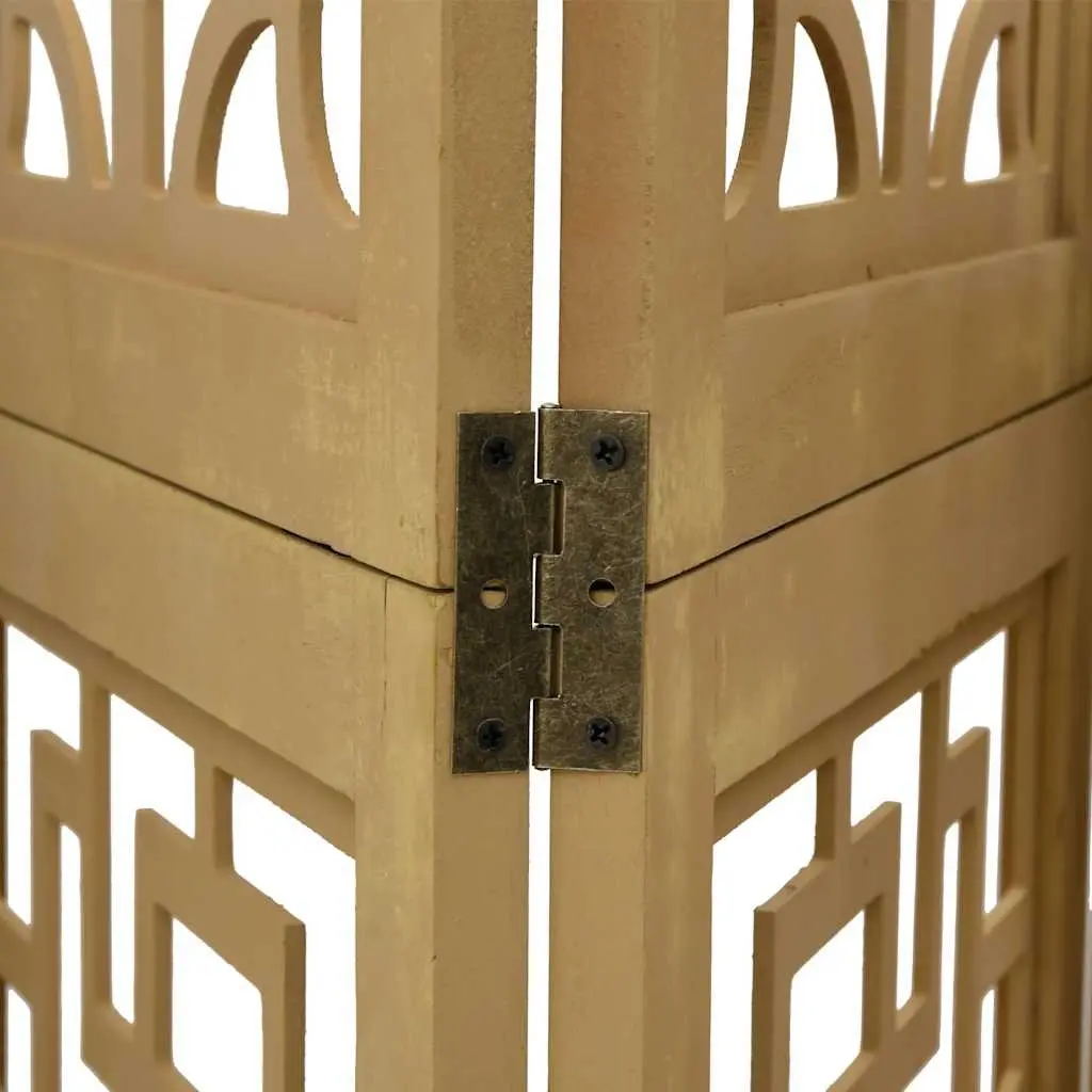 4-Panel Folding Room Divider for Indoor Use