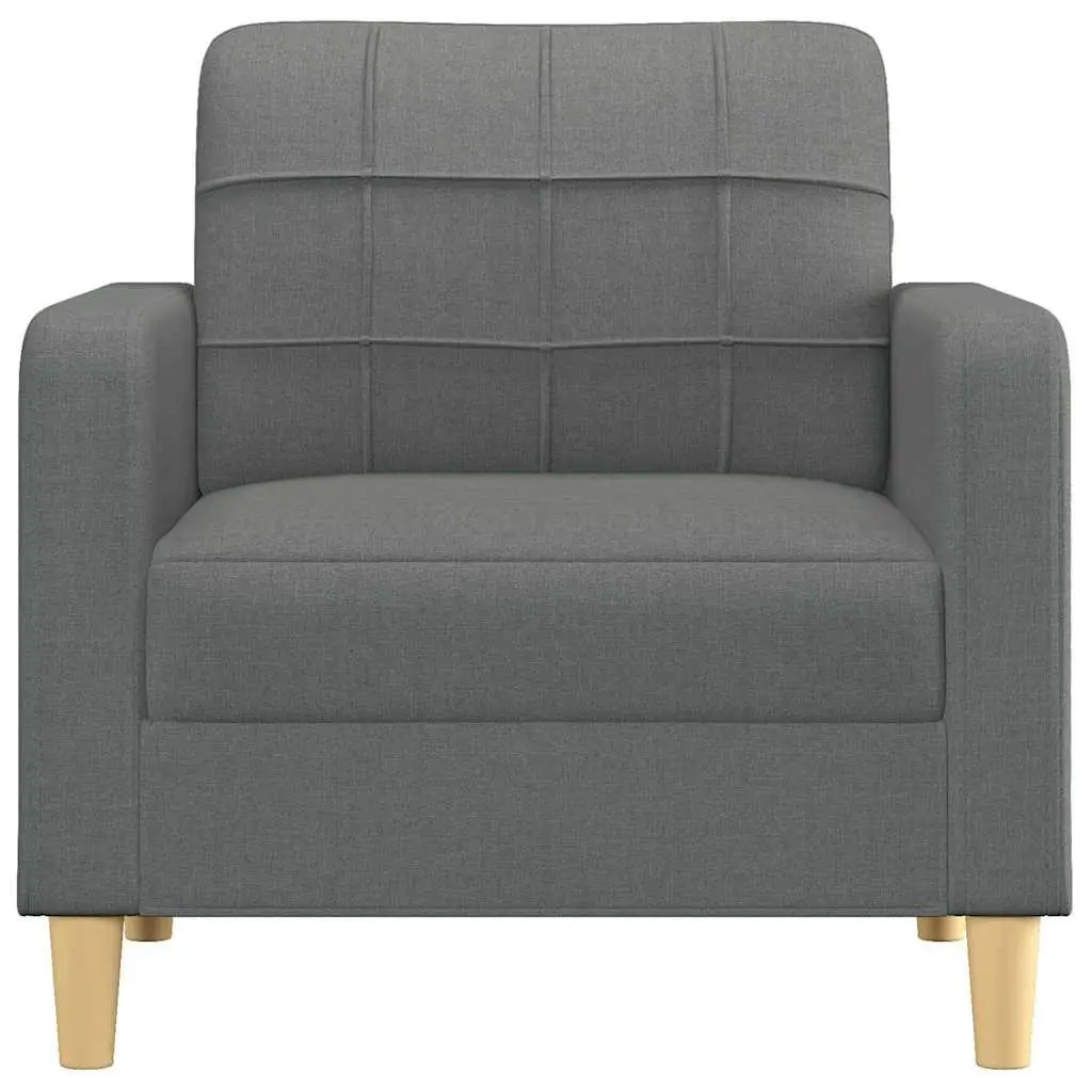Grey Fabric Sofa Chair with Padded Comfort
