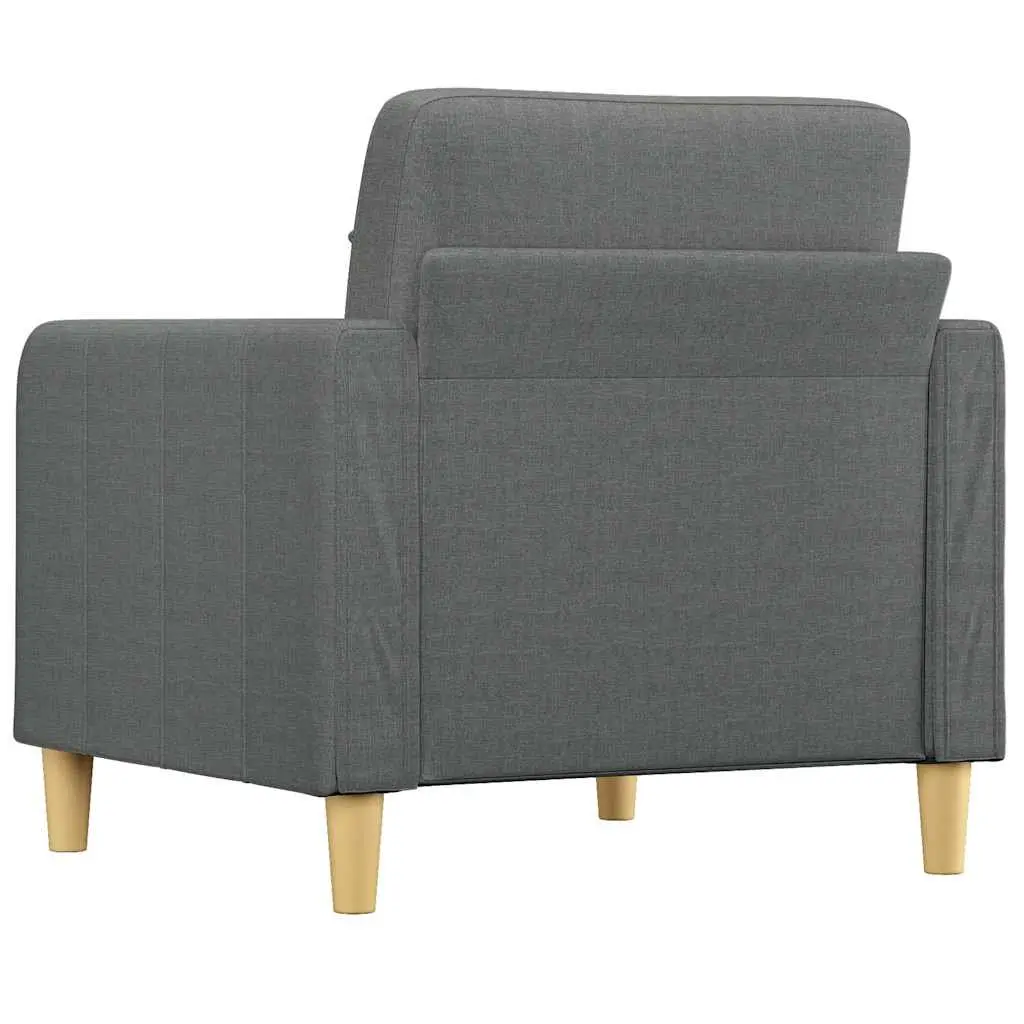 Grey Fabric Sofa Chair with Padded Comfort