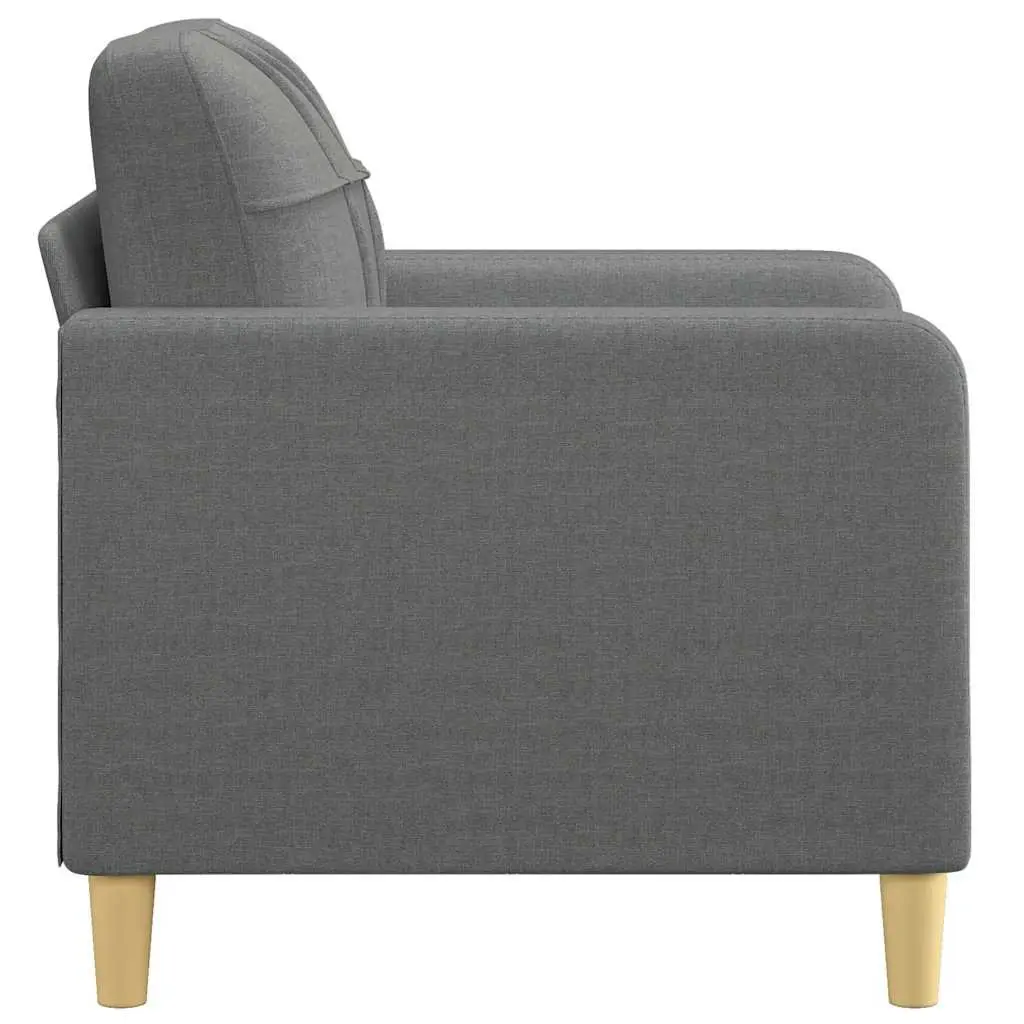 Grey Fabric Sofa Chair with Padded Comfort