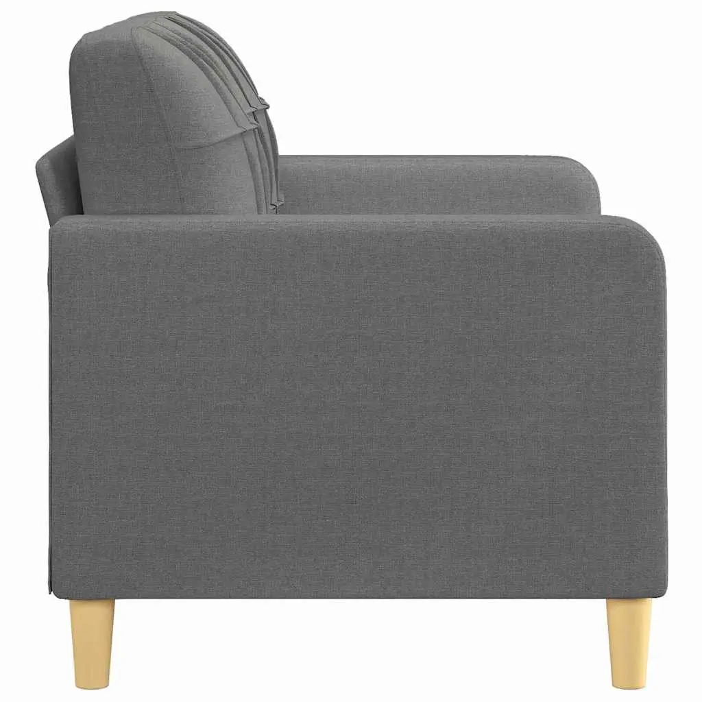 2-Seater Sofa Grey Fabric with Strong Metal Frame