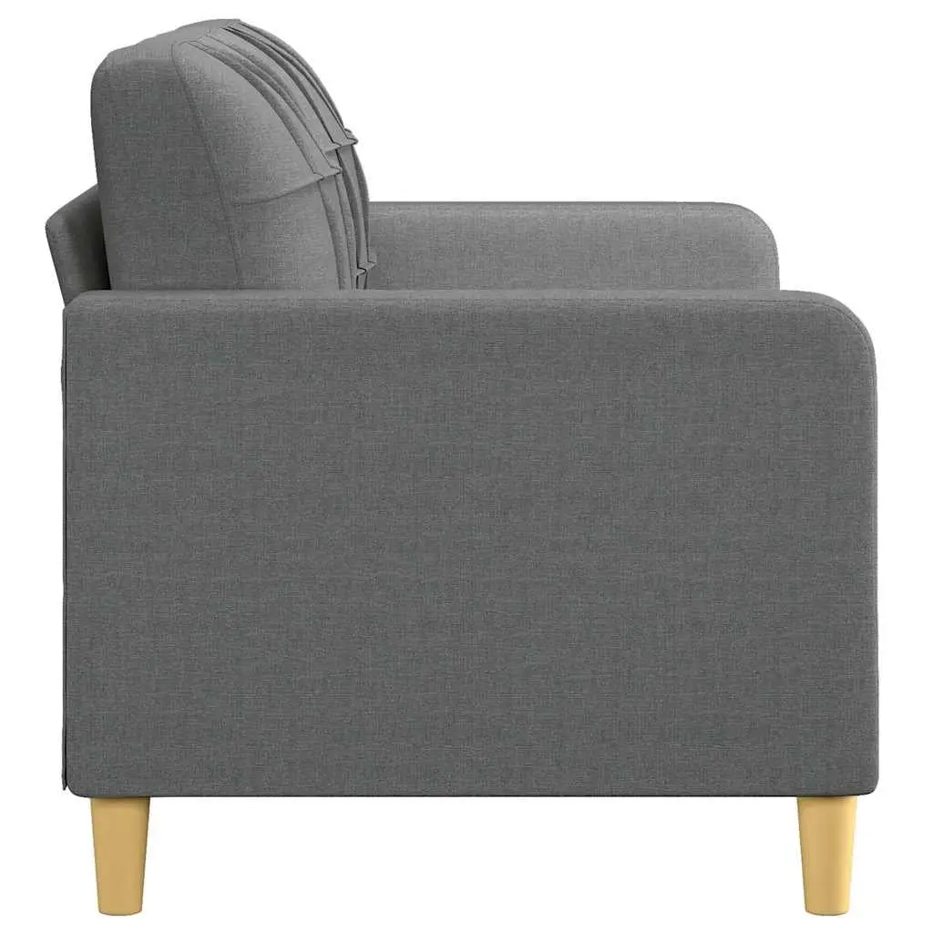 2-Seater Sofa Fabric 140cm Grey