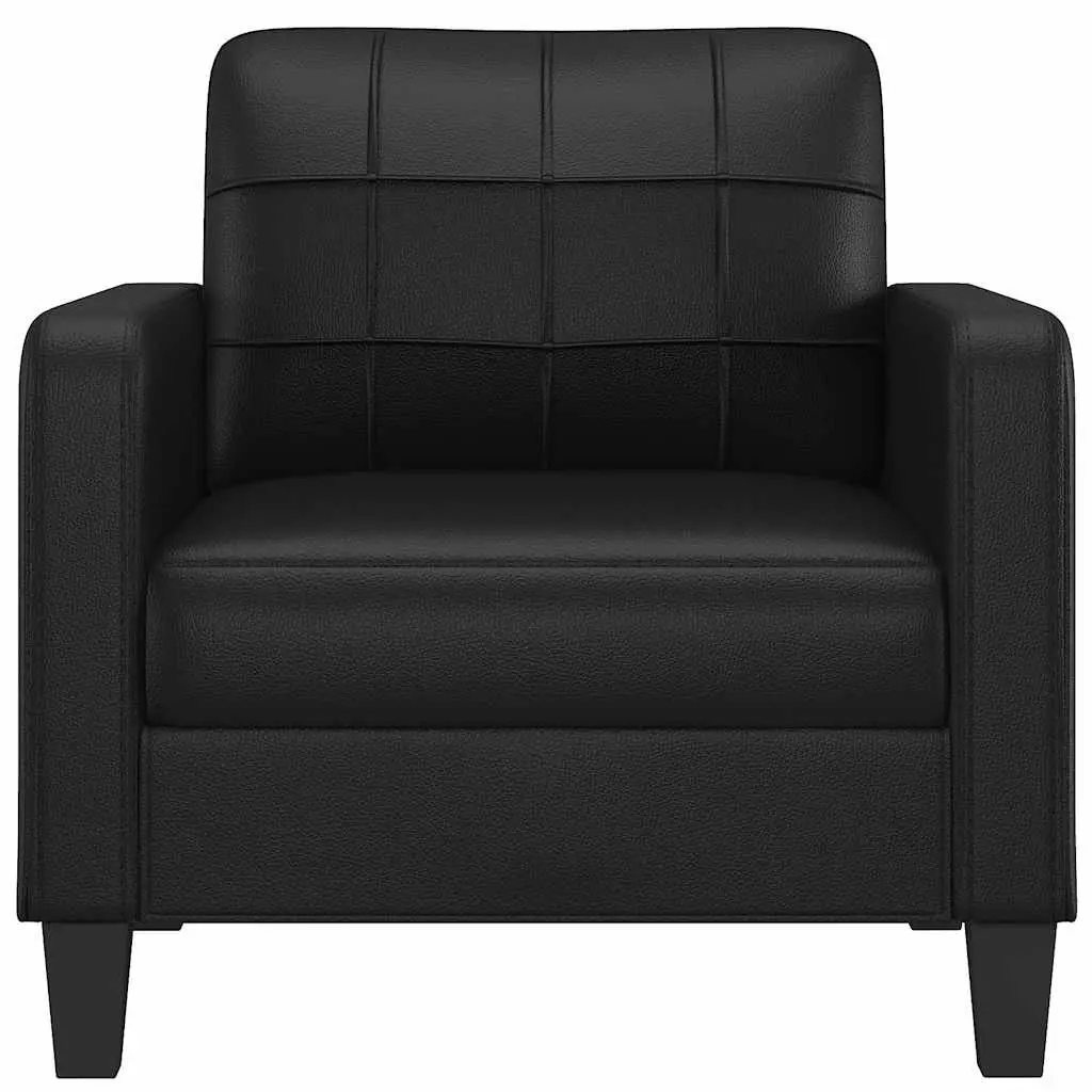 Black Sofa Chair with Durable Build 60cm