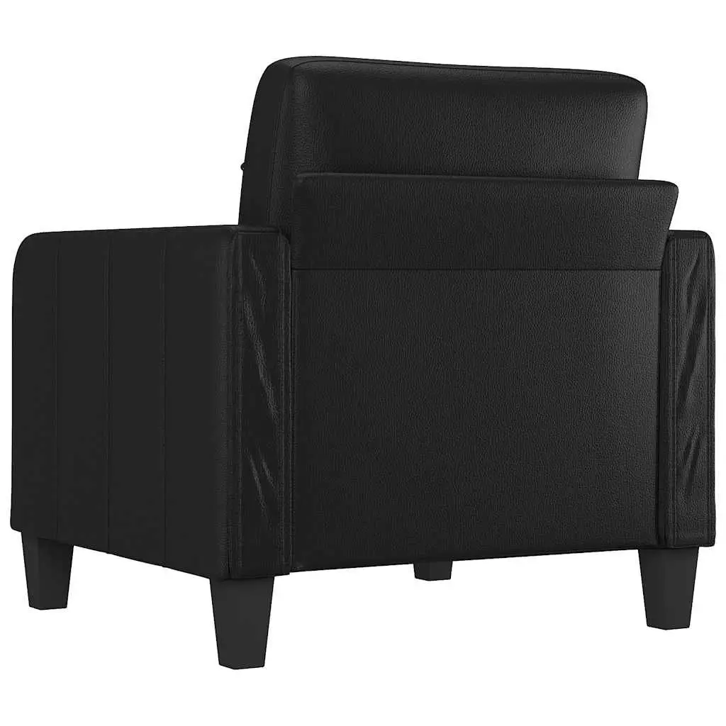 Black Sofa Chair with Durable Build 60cm