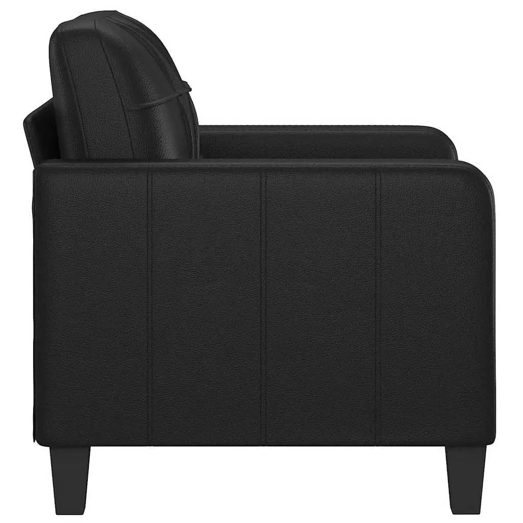 Black Sofa Chair with Durable Build 60cm