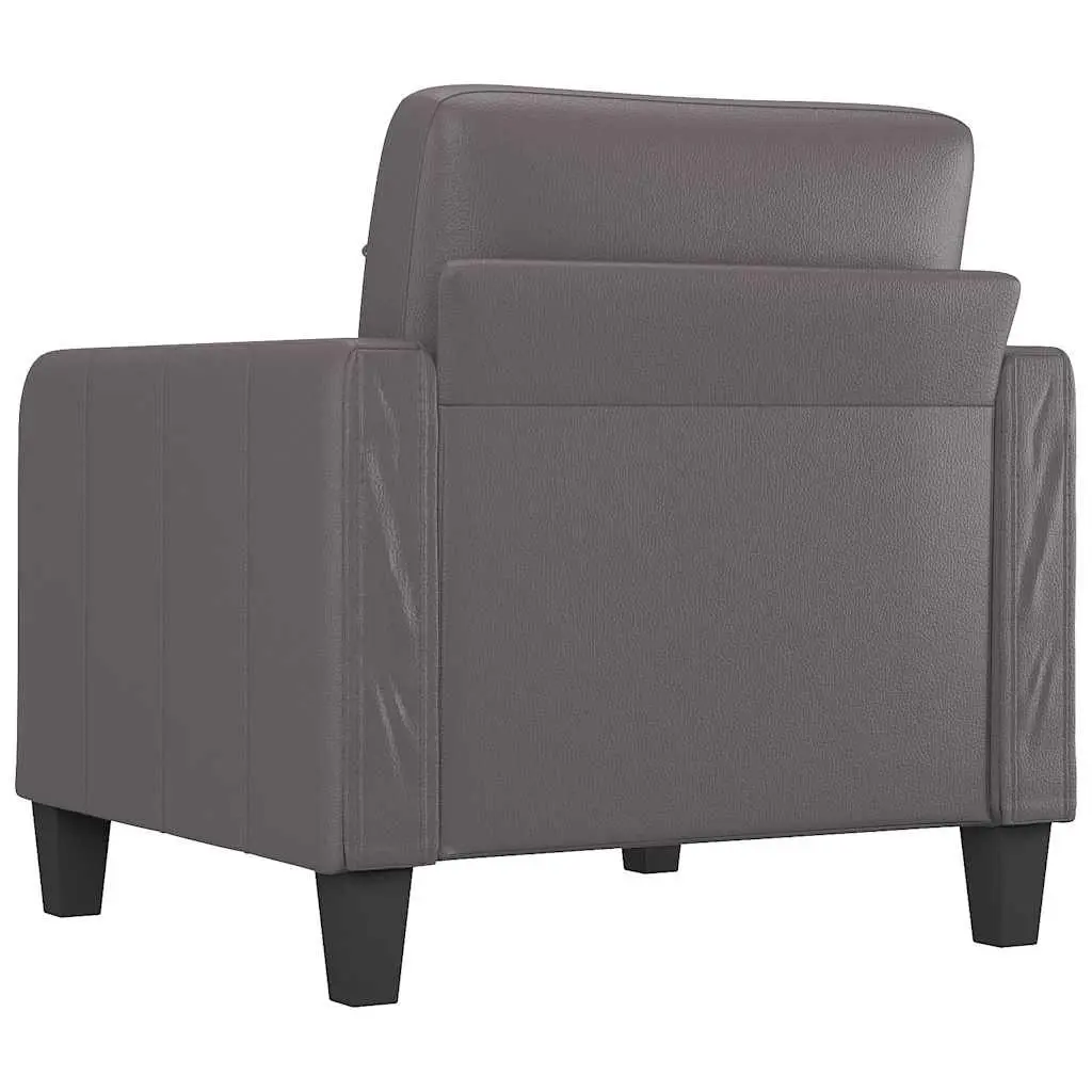 Grey Sofa Chair with Sturdy Metal Frame