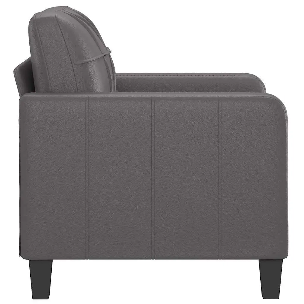 Grey Sofa Chair with Sturdy Metal Frame