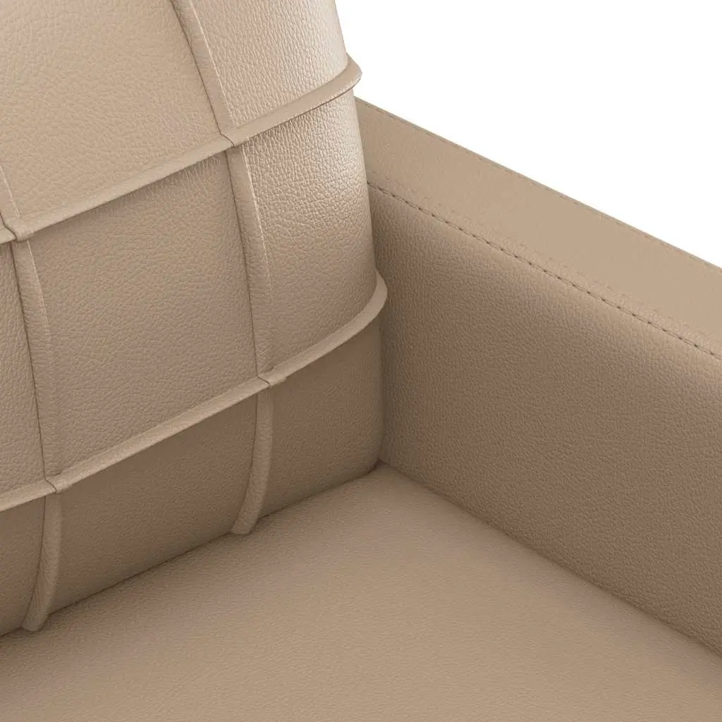 2-Seater Sofa Faux Leather 120cm Brown