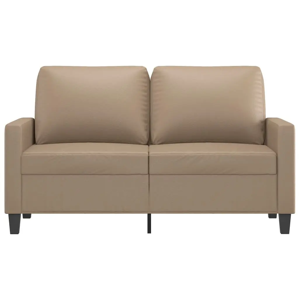 2-Seater Sofa Faux Leather 120cm Brown