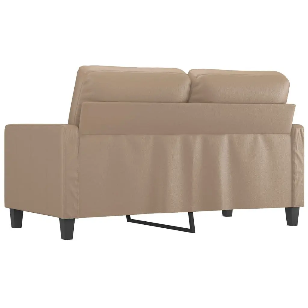 2-Seater Sofa Faux Leather 120cm Brown