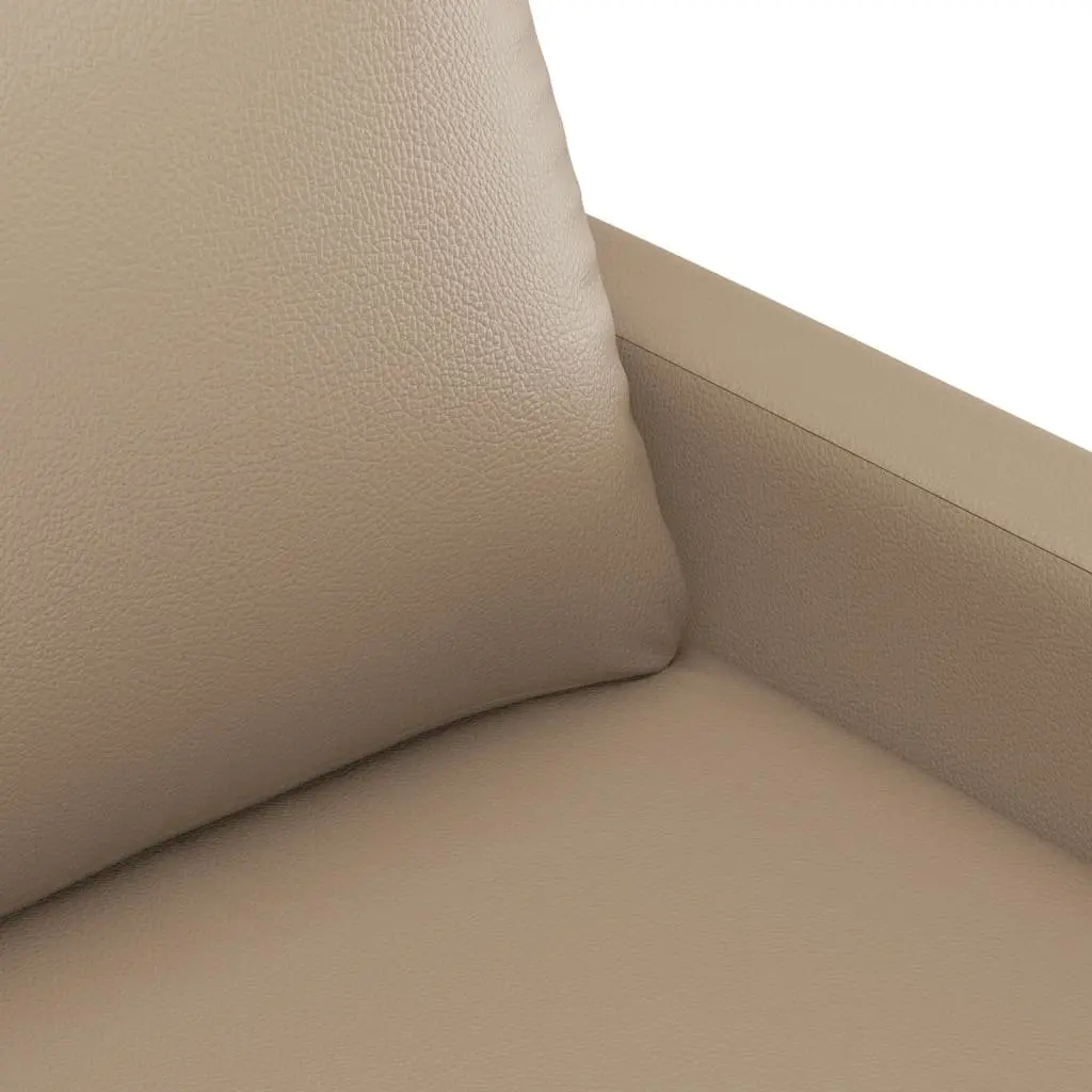 2-Seater Sofa Faux Leather 120cm Brown