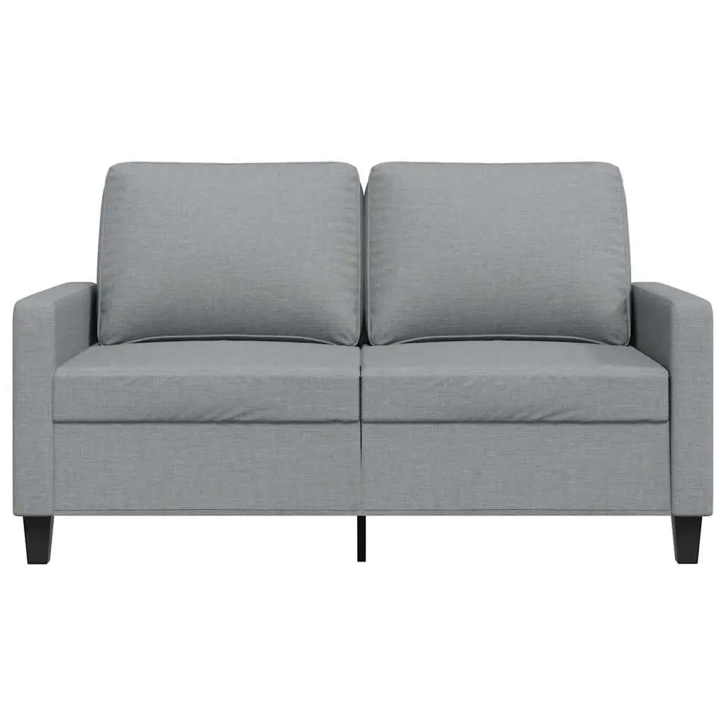 2-Seater Grey Sofa with Durable Fabric