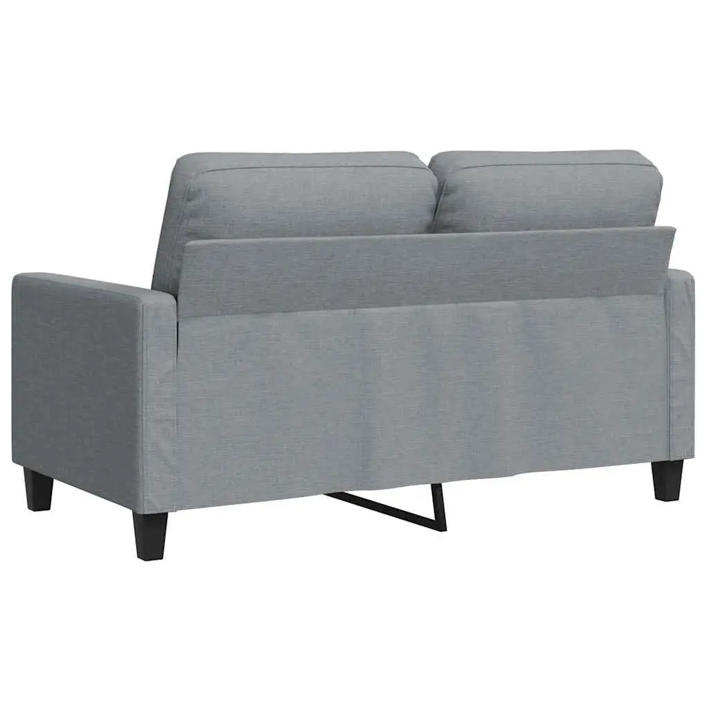2-Seater Grey Sofa with Durable Fabric