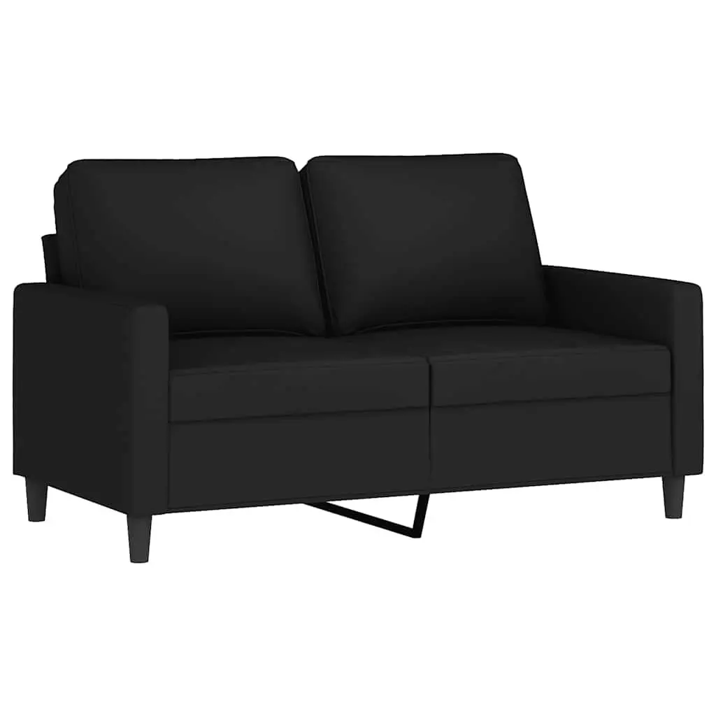 2-Seater Sofa Velvet 120cm Black