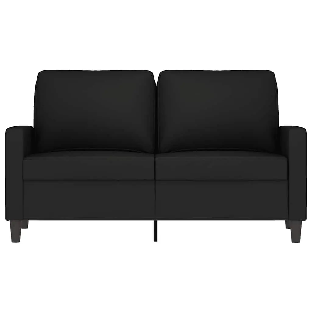 2-Seater Sofa Velvet 120cm Black