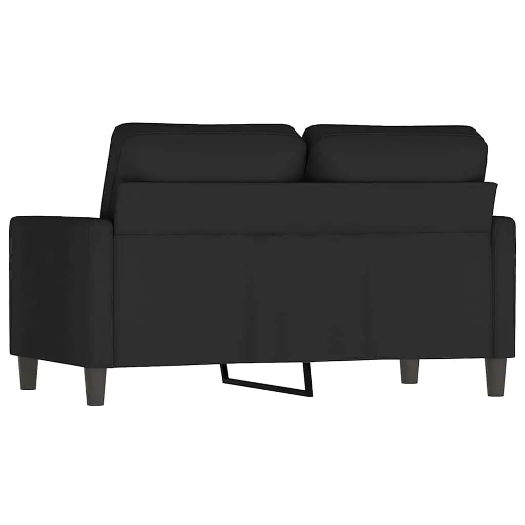 2-Seater Sofa Velvet 120cm Black