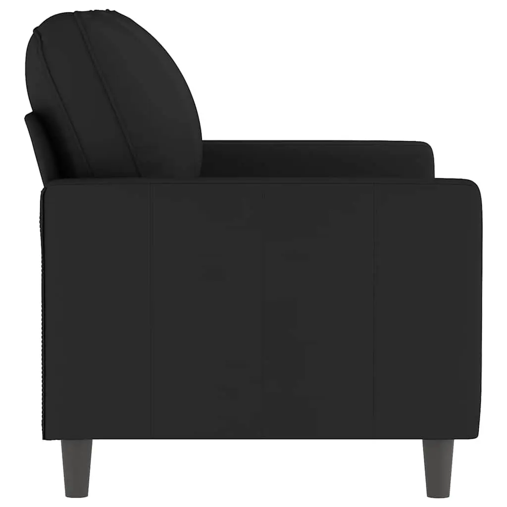 2-Seater Sofa Velvet 120cm Black