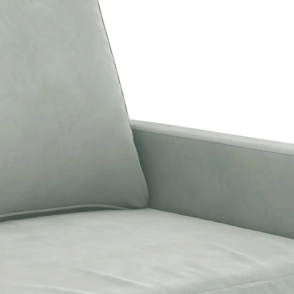 3-Seater Lounge Sofa Velvet 180cm Grey