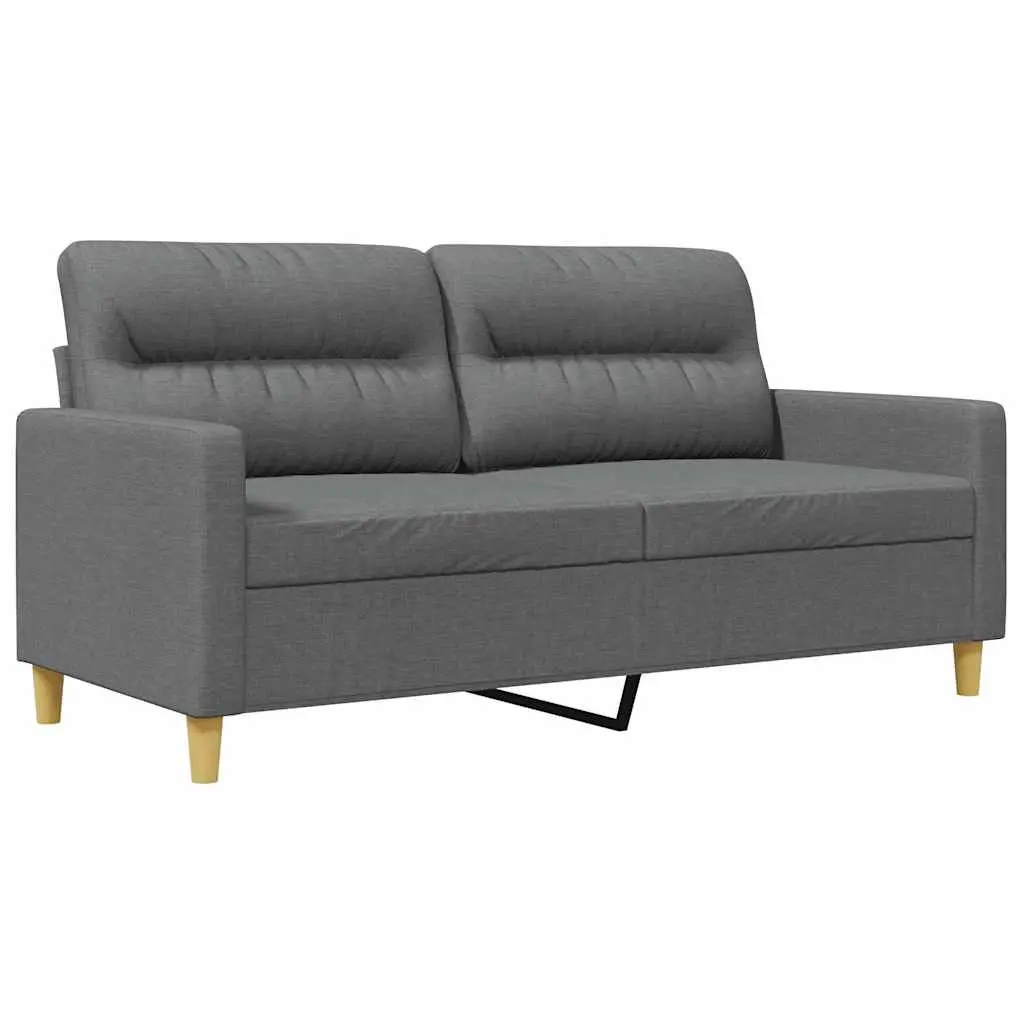 2-Seater Sofa Fabric 140cm Grey