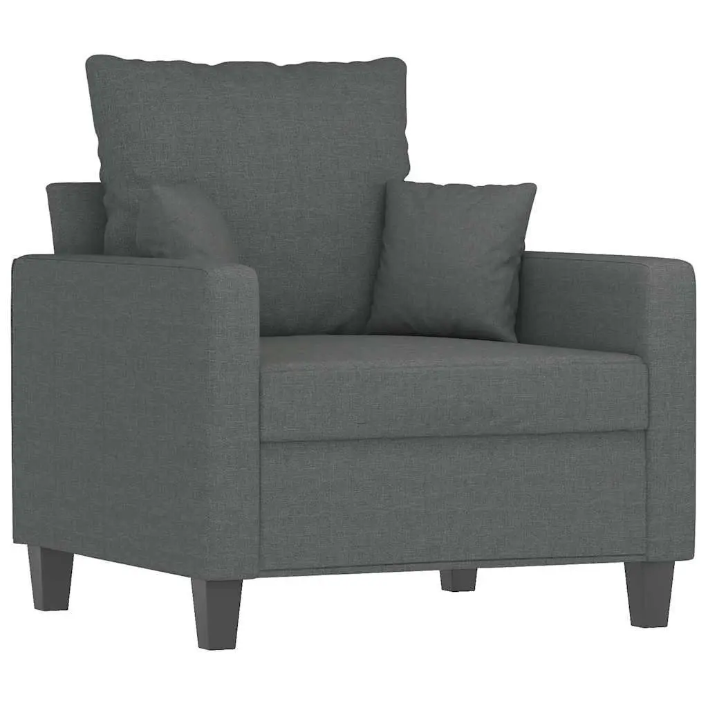 Grey Fabric Sofa Chair 60cm for Comfort