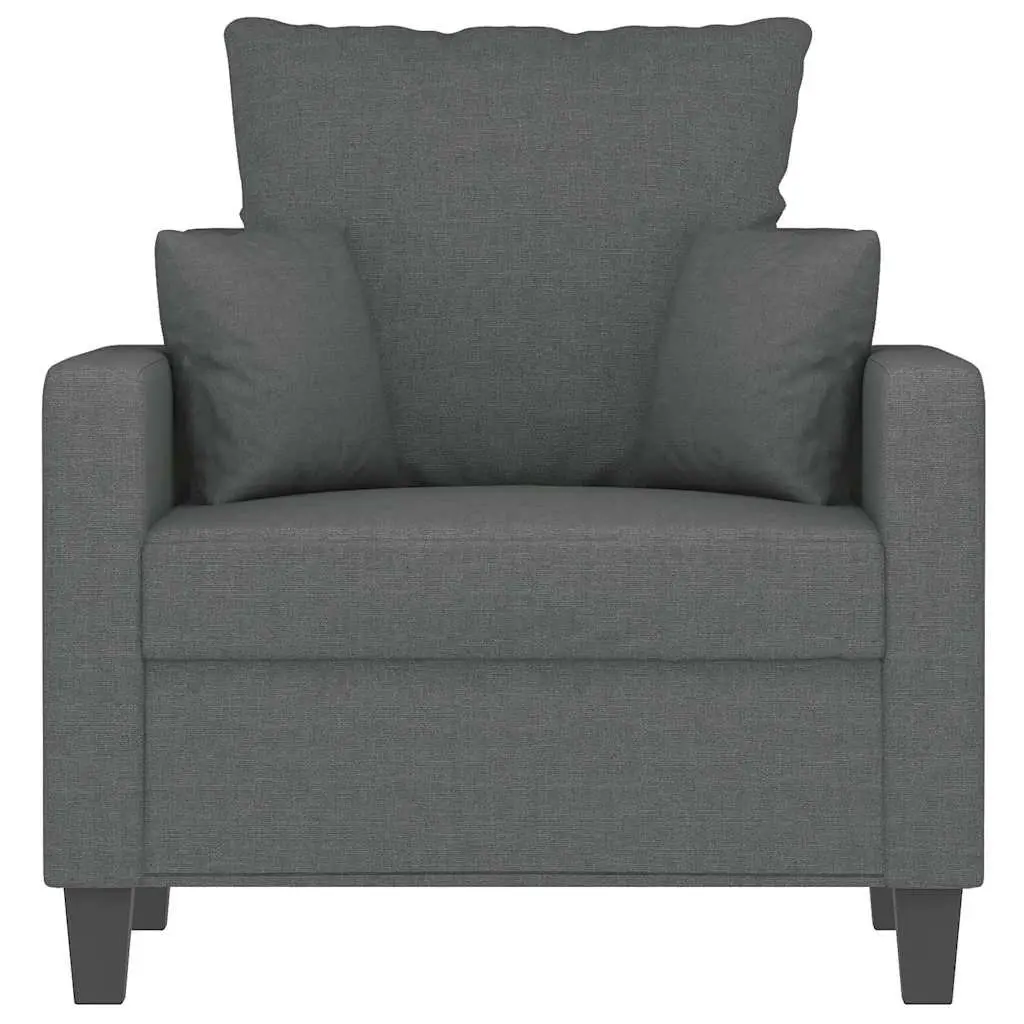 Grey Fabric Sofa Chair 60cm for Comfort