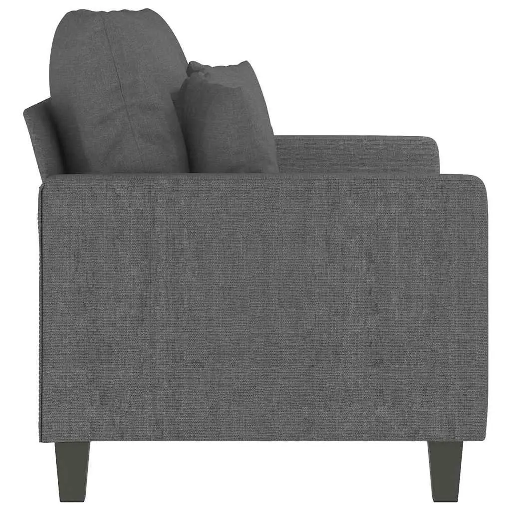 Grey 2-Seater Sofa with Modern Aesthetic