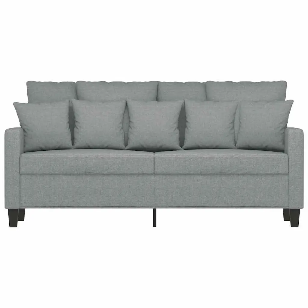2-Seater Sofa Fabric 140cm Grey