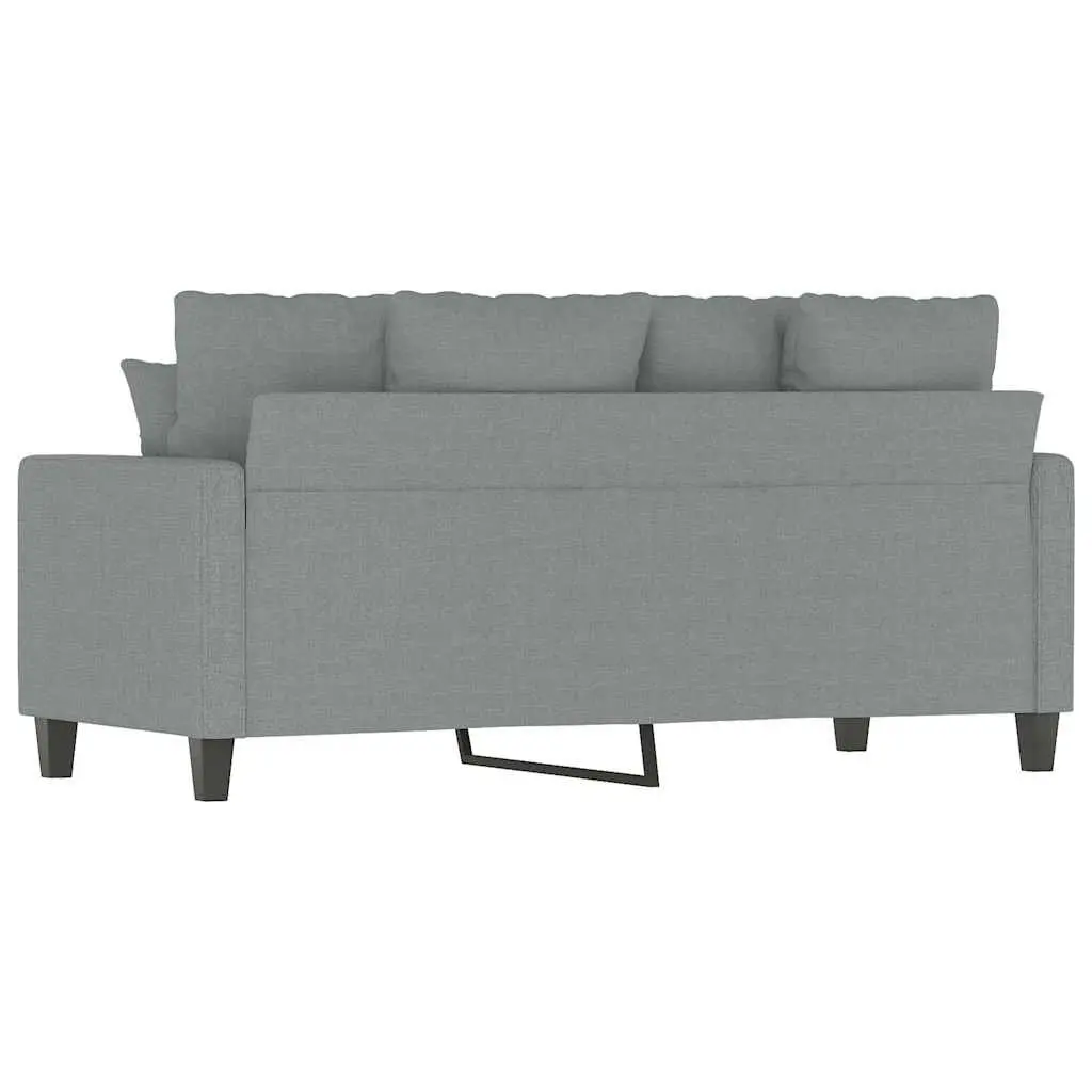 2-Seater Sofa Fabric 140cm Grey