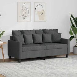Stylish Grey 2-Seater Sofa 140cm for Modern Living Rooms