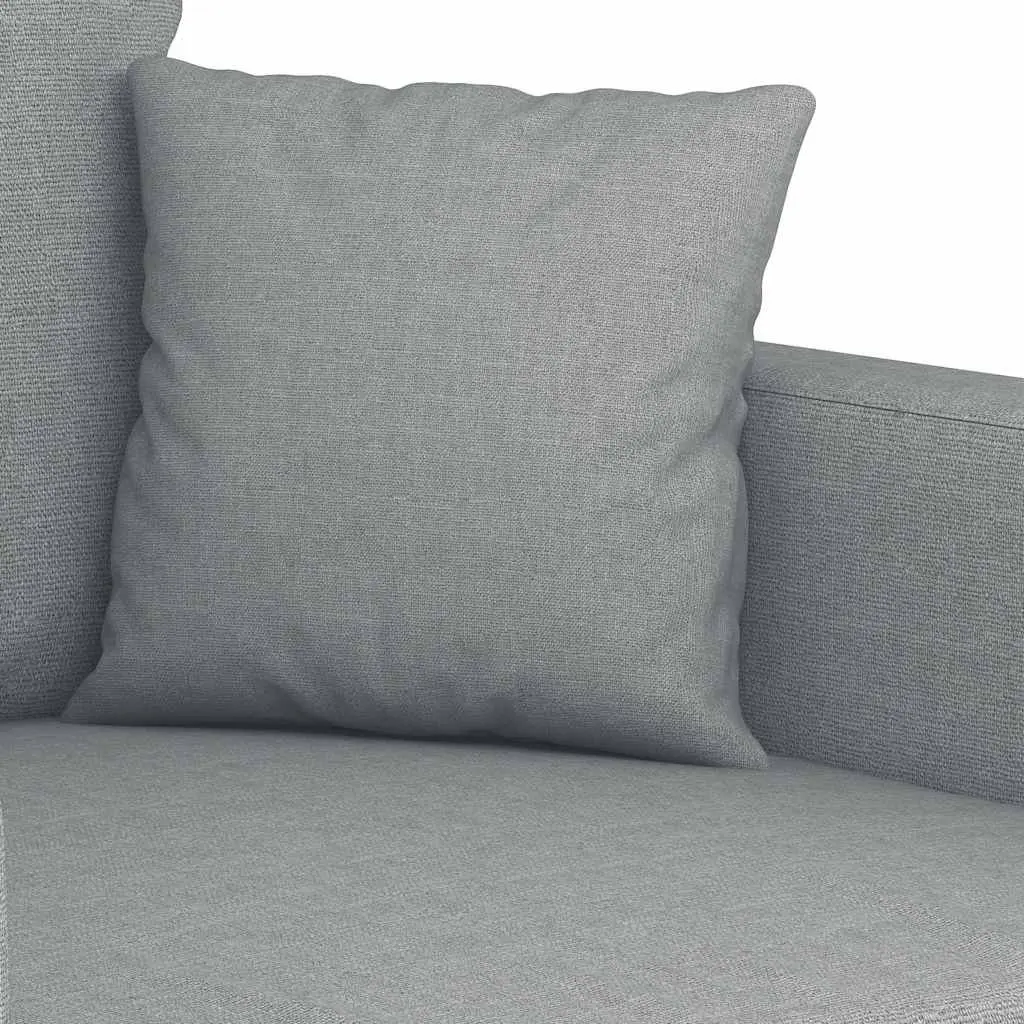 3-Seater Sofa Grey Fabric 180cm Living Room Couch Modern Design Comfortable