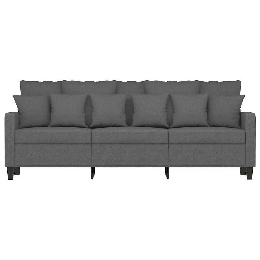 Dark Grey 3-Seater Sofa for Living Spaces