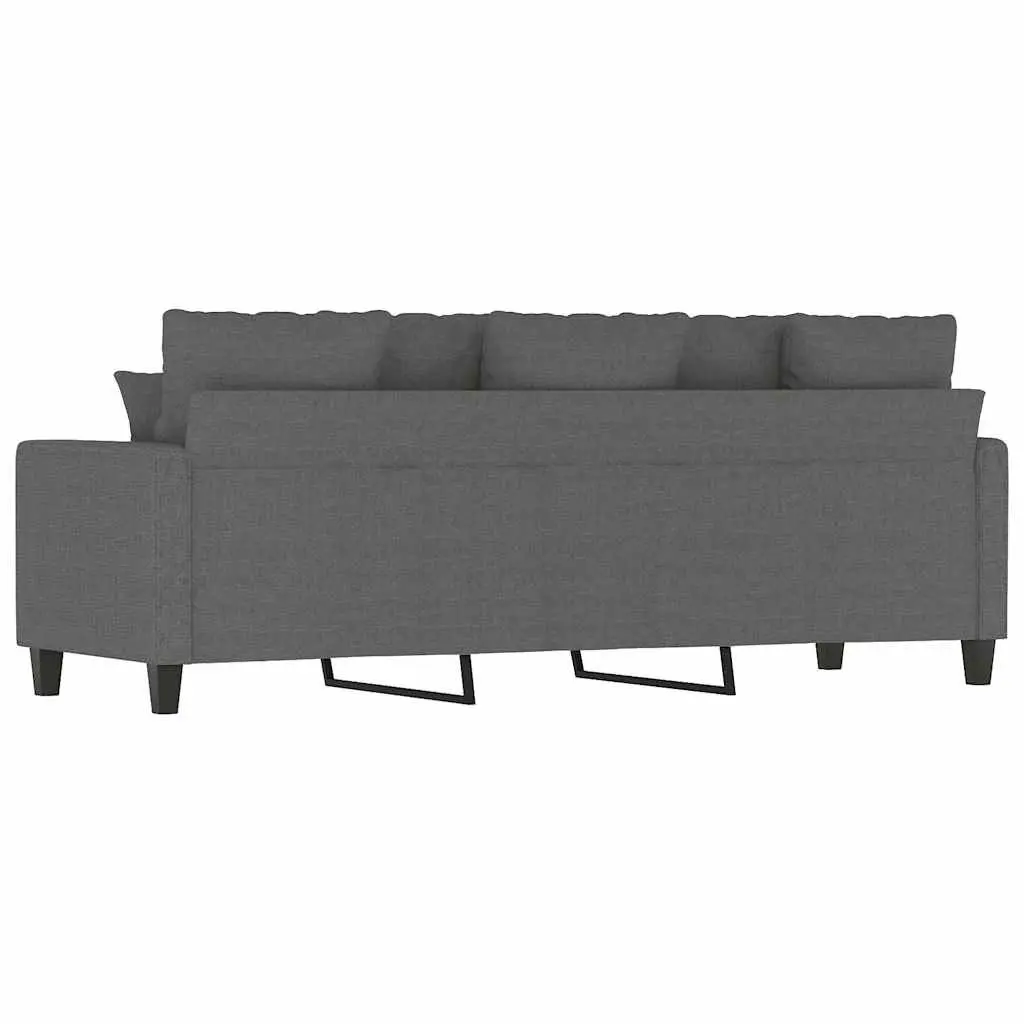 Dark Grey 3-Seater Sofa for Living Spaces