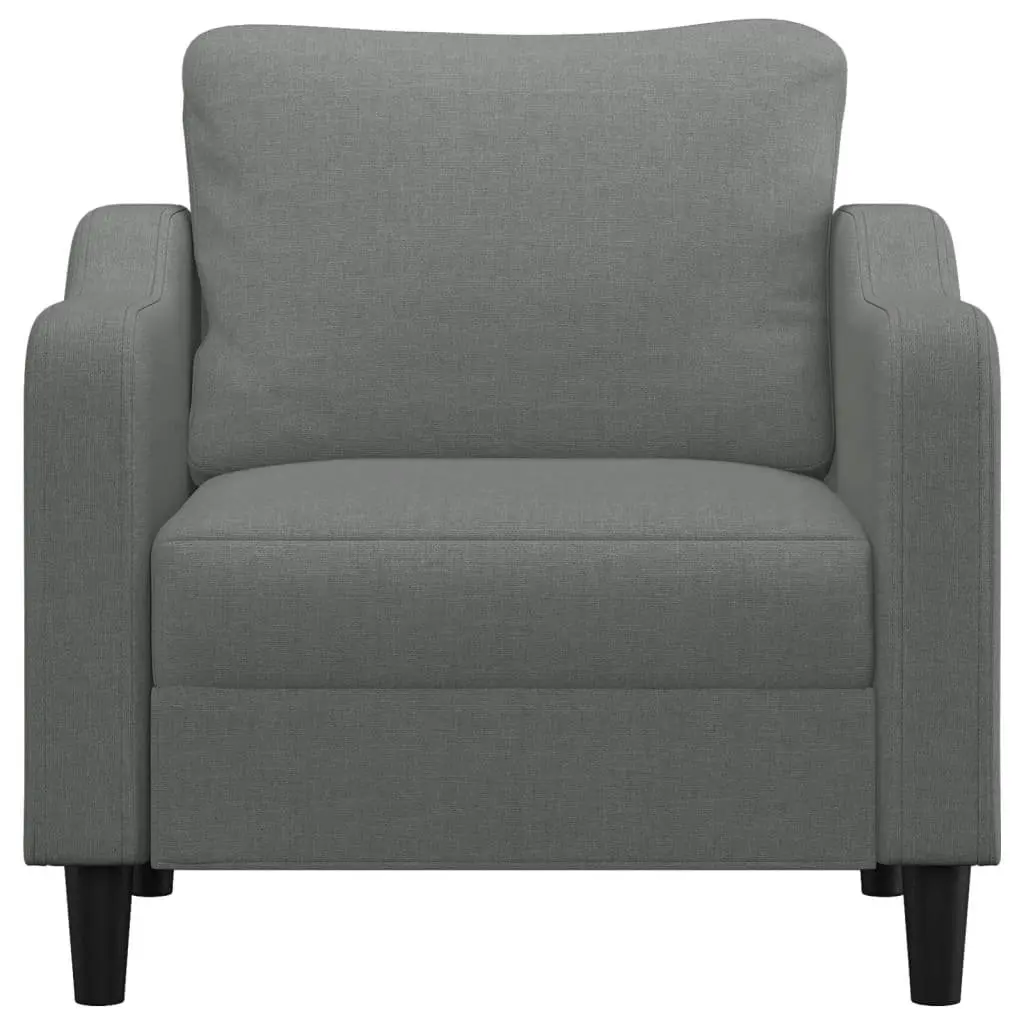 Sofa Chair Fabric 60cm Grey Single Seat Armchair Living Room Furniture Lounge