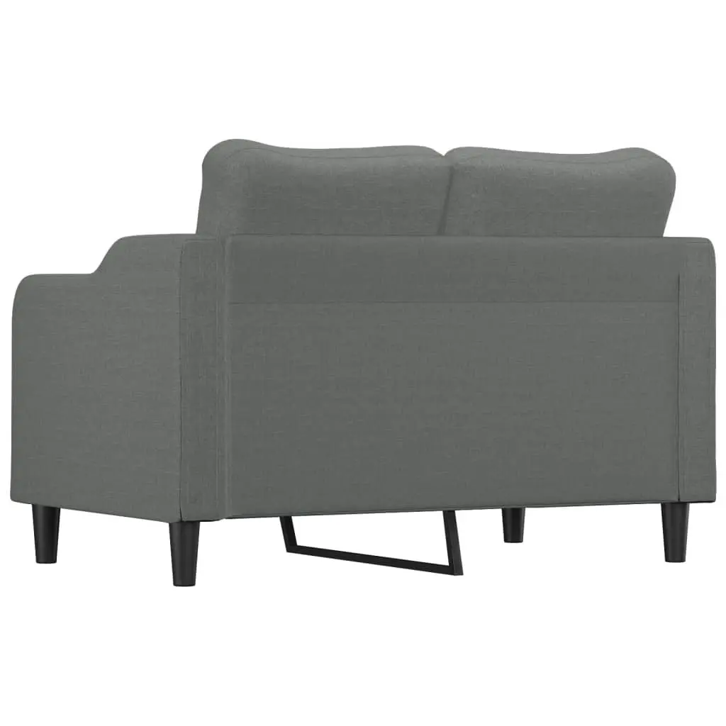 2-Seater Sofa Fabric 120cm Dark Grey