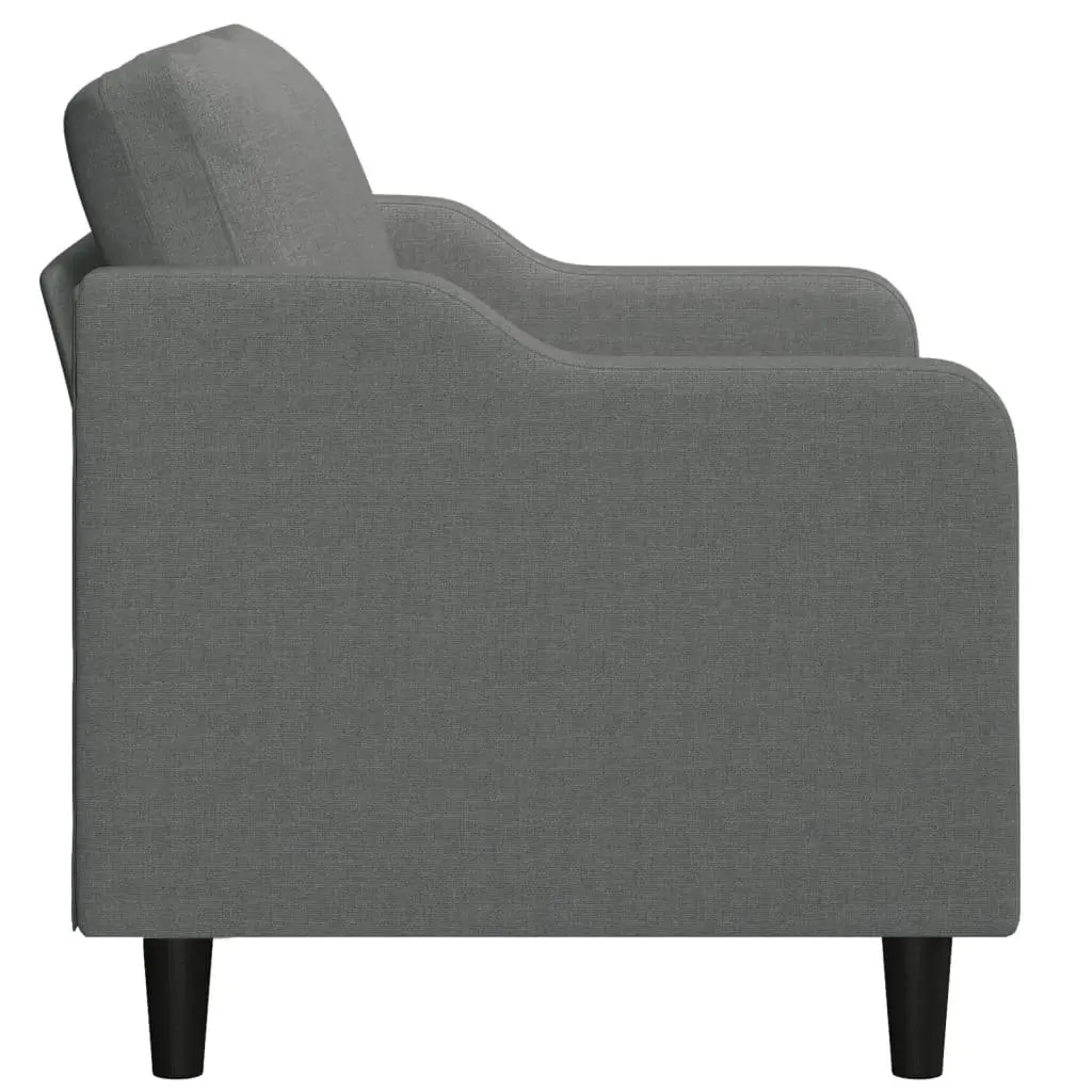2-Seater Sofa Fabric 120cm Dark Grey