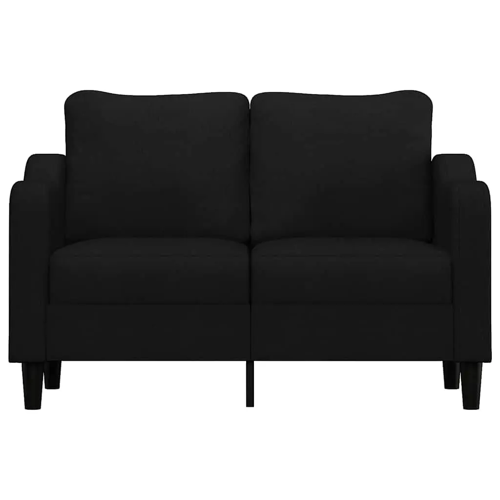 2-Seater Sofa Fabric 120cm Black