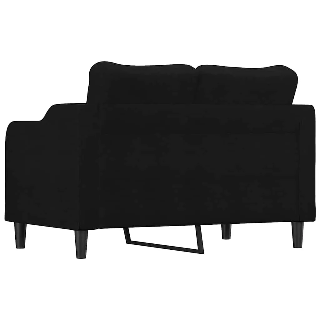 2-Seater Sofa Fabric 120cm Black