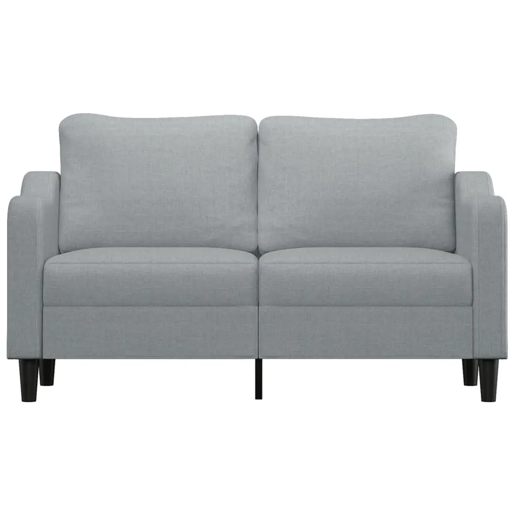 Grey 2-Seater Sofa with Durable Fabric