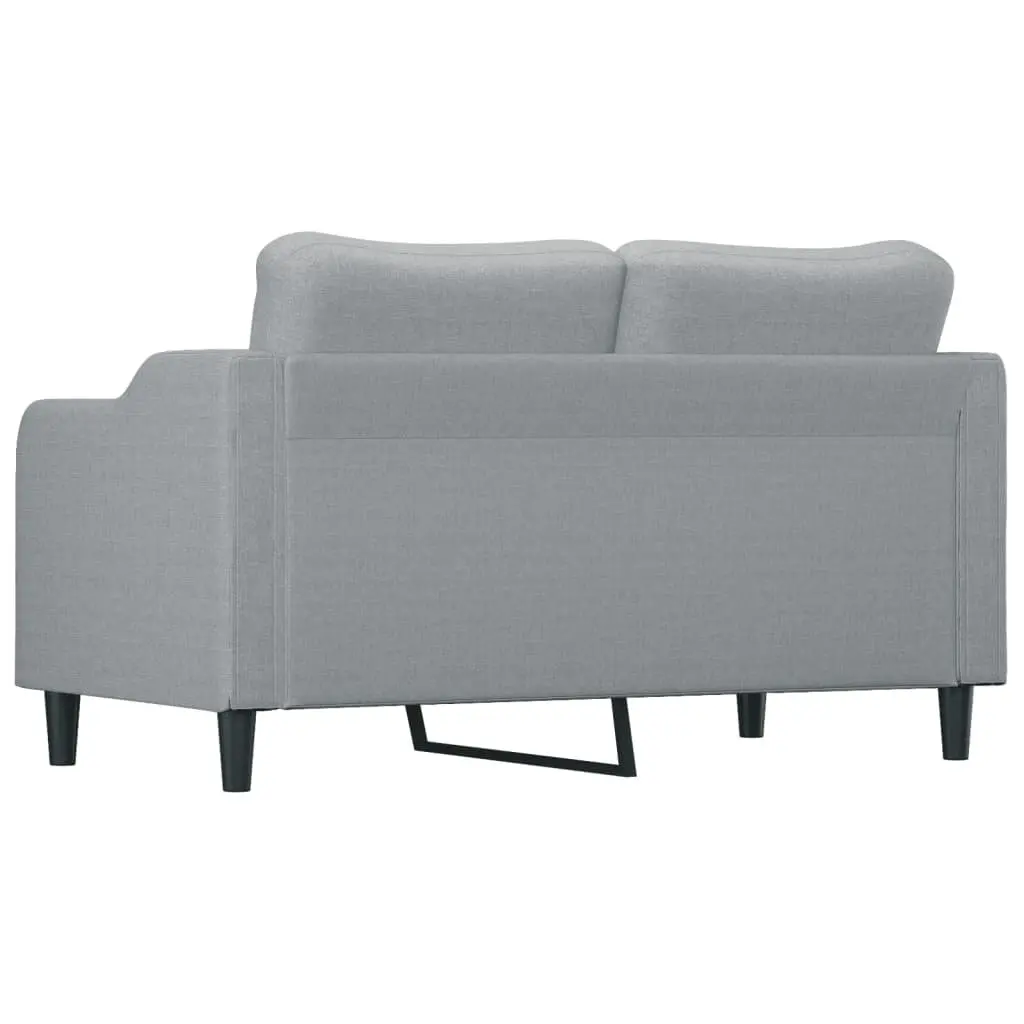 Grey 2-Seater Sofa with Durable Fabric