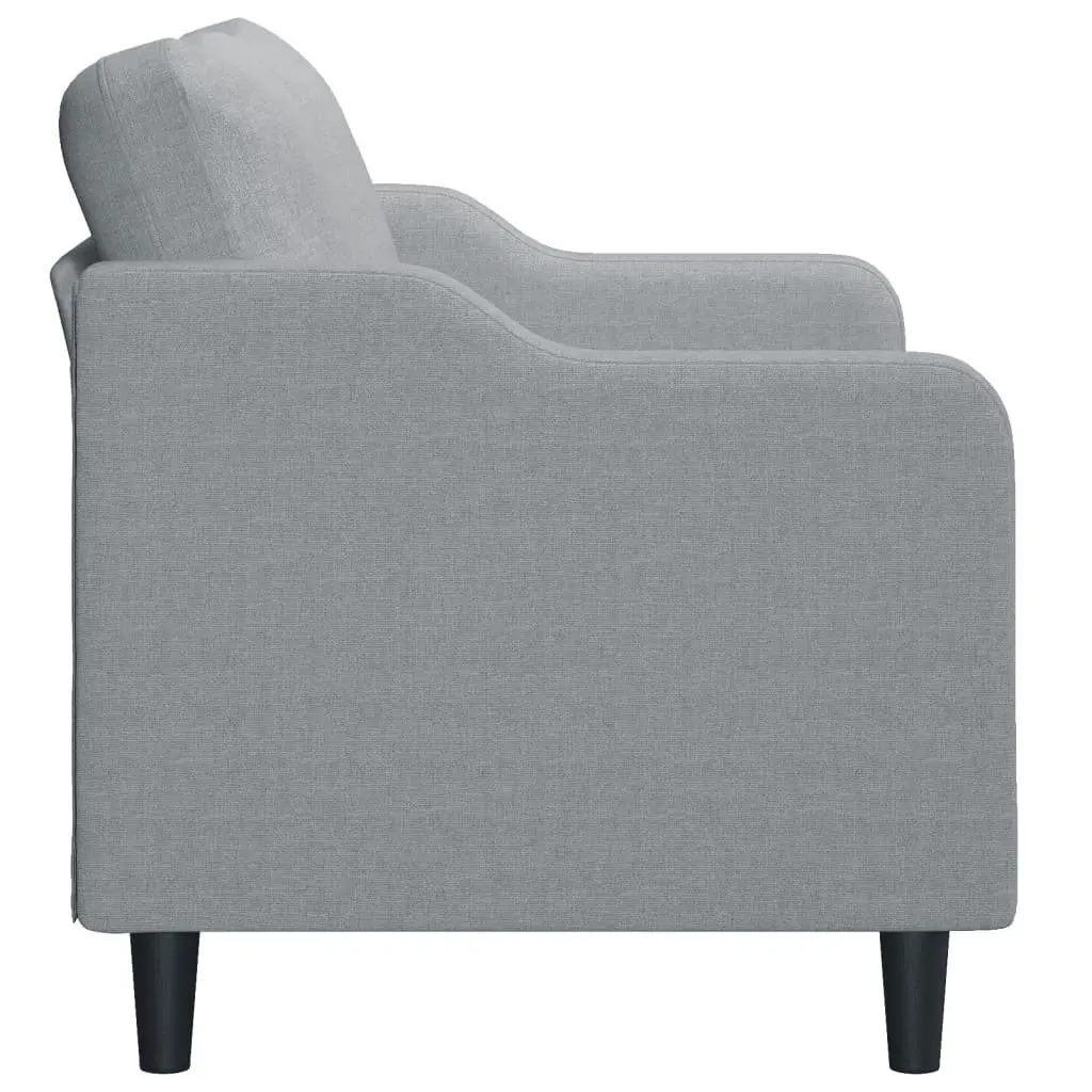 Grey 2-Seater Sofa with Durable Fabric