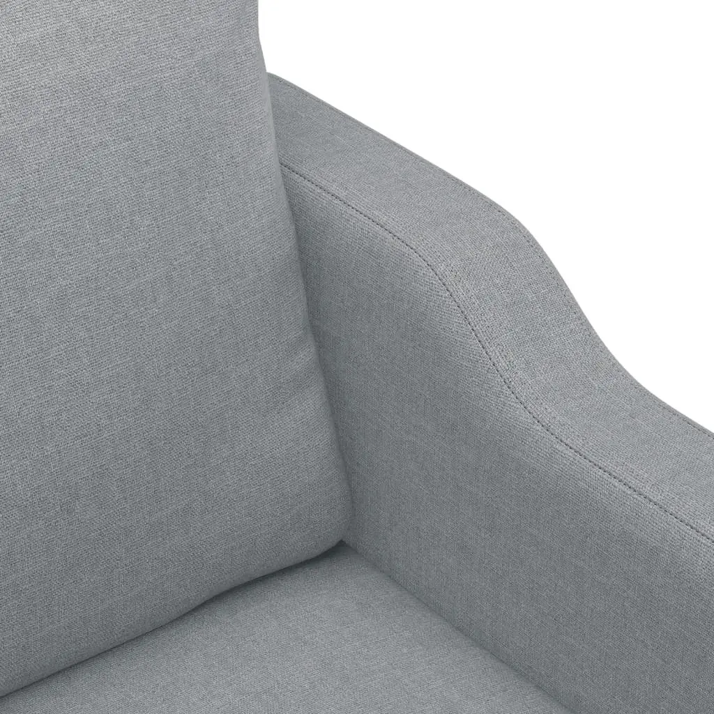 Grey 2-Seater Sofa with Durable Fabric