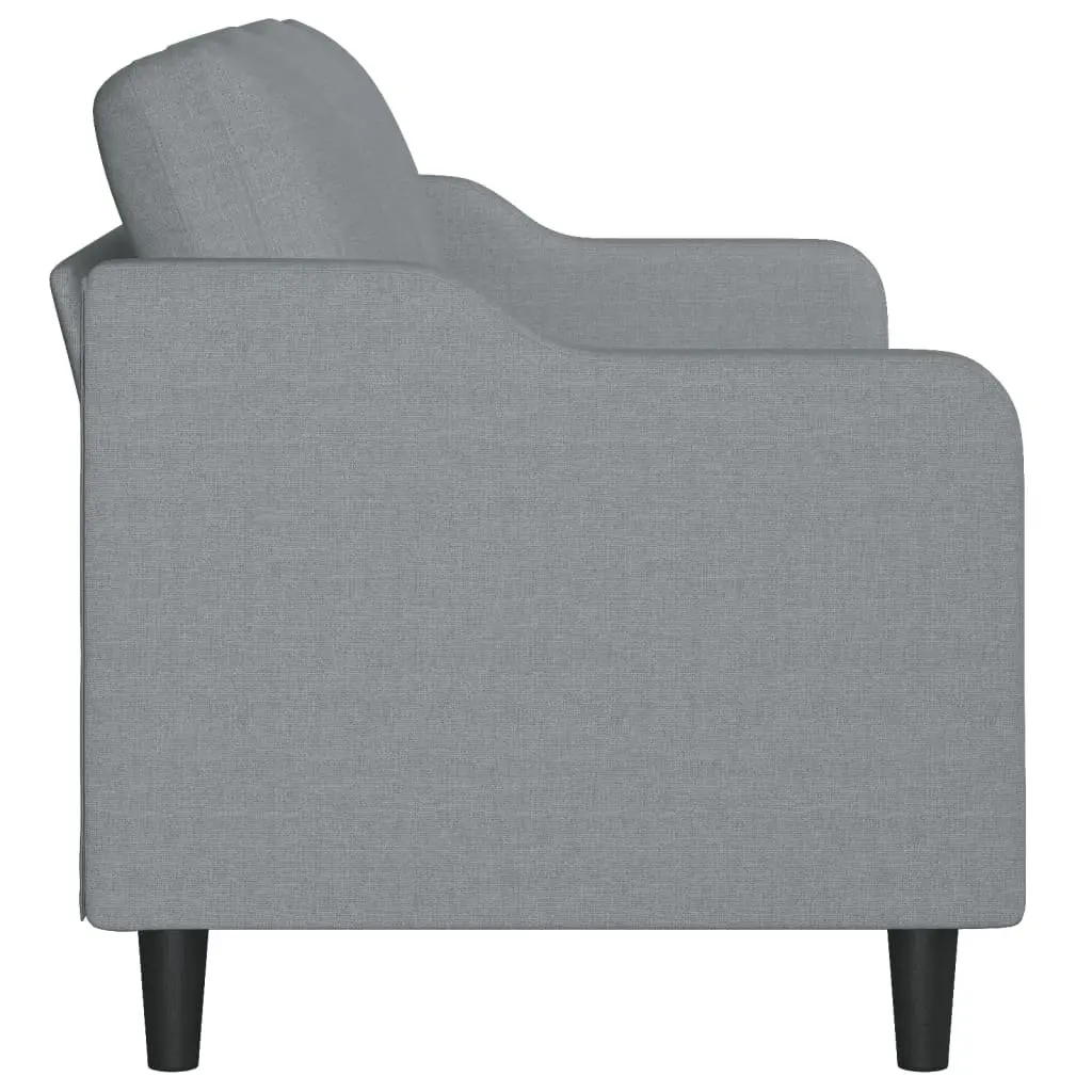 3-Seater Sofa Fabric Light Grey 180cm Modern