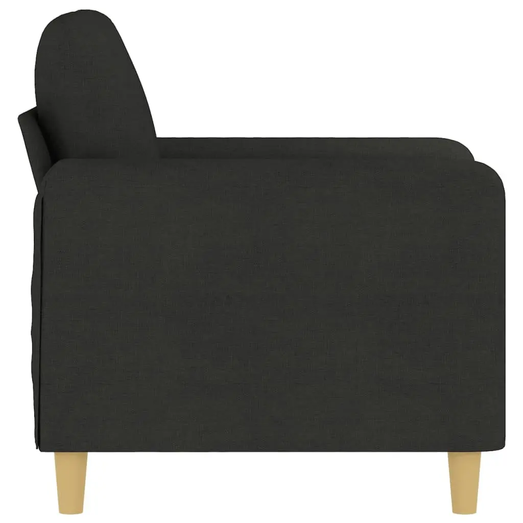 Sofa Chair Fabric 60cm Black Modern